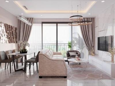 Cho thuê căn hộ 2 phòng ngủ full đồ nội thất, 55m2, hoàn thiện đẹp tòa The Sky Imperia Smart City